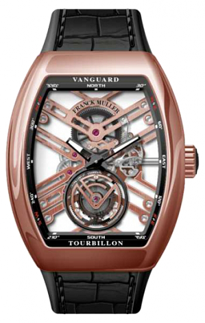 Buy Replica Franck Muller Vanguard Tourbillon Skeleton V 45 T SQT RG watch